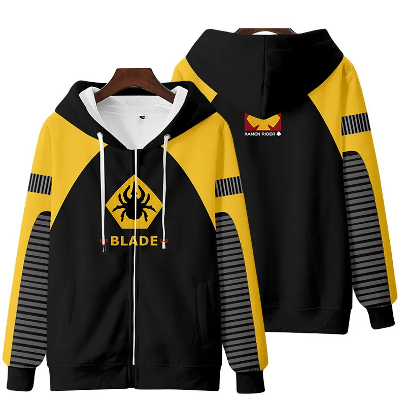 Masked Rider REVICE 3D Digital Printing Men/Women Autumn Japanese Anime Hoodies Sweatshirt Harajuku Cosplay Zip Up Jacket Coat