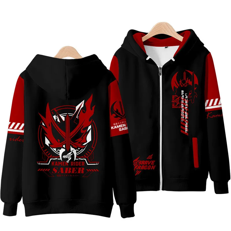 Masked Rider REVICE 3D Digital Printing Men/Women Autumn Japanese Anime Hoodies Sweatshirt Harajuku Cosplay Zip Up Jacket Coat