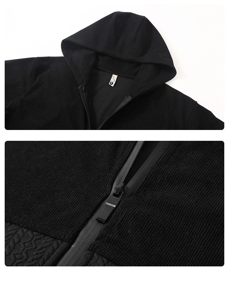 Zippered Hoodie Men Plus Size 12XL 10XL Spring Autumn Hoodie Jacket Male Big Size 12XL