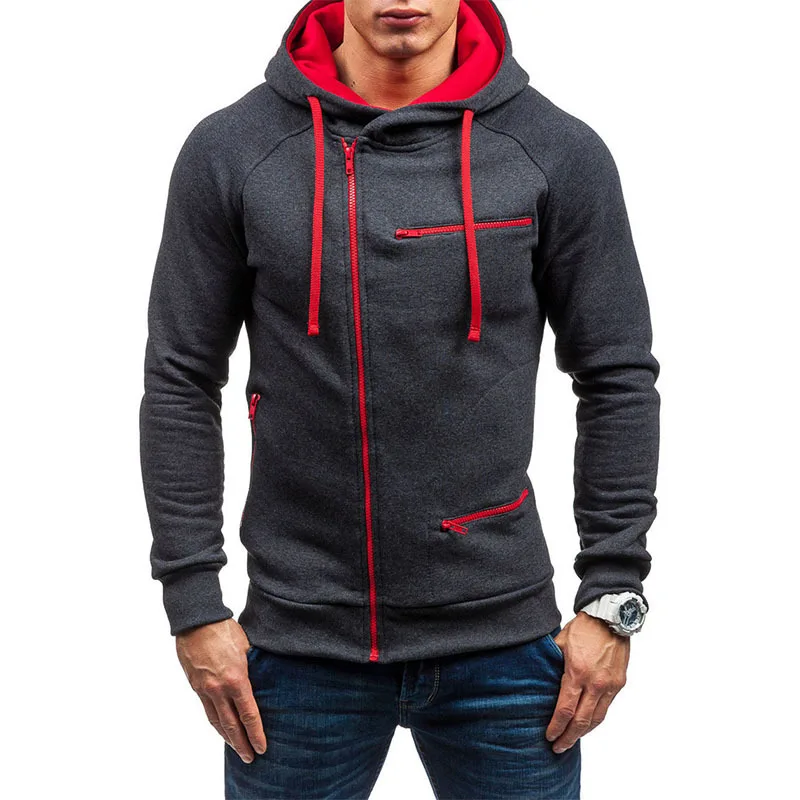 Fashion Tops Outdoor Casual Men's Hoodies Fitness Sportswear Casual Men's Clothing