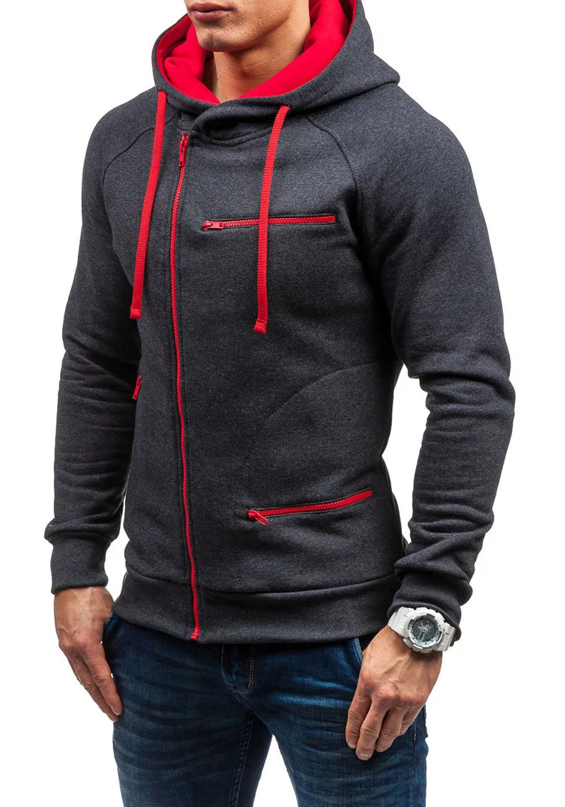 Fashion Tops Outdoor Casual Men's Hoodies Fitness Sportswear Casual Men's Clothing