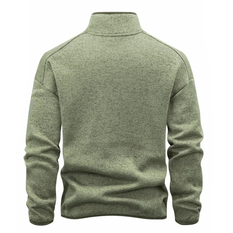 Spring Autumn Men's Fashion Hoodies Outwear Long Sleeve Stand Collar Cardigan Coat Hoodie Male Casual Sports Zipper Jacket Man