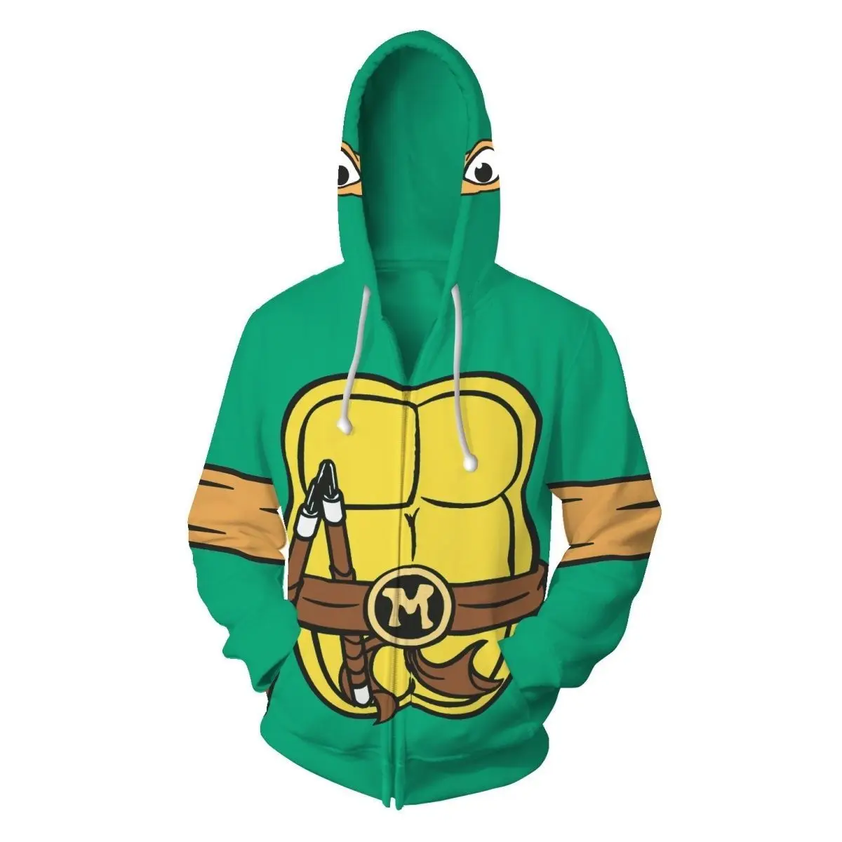 Dragon Ball Z Goku Anime 3D Print Hoodie, Unisex Pullover Zip Up Sweatshirt Cosplay Costume for Teens, Cool Graphic Streetwear