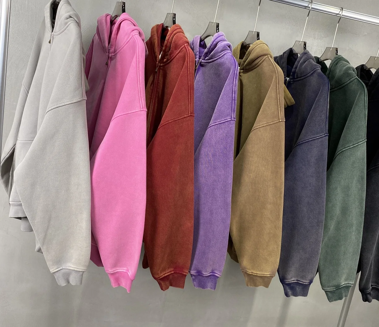American Fried Street Insoversize Cardigan Sweater Men and Women Loose Old Zipper Fleece Hooded Lazy Jacket
