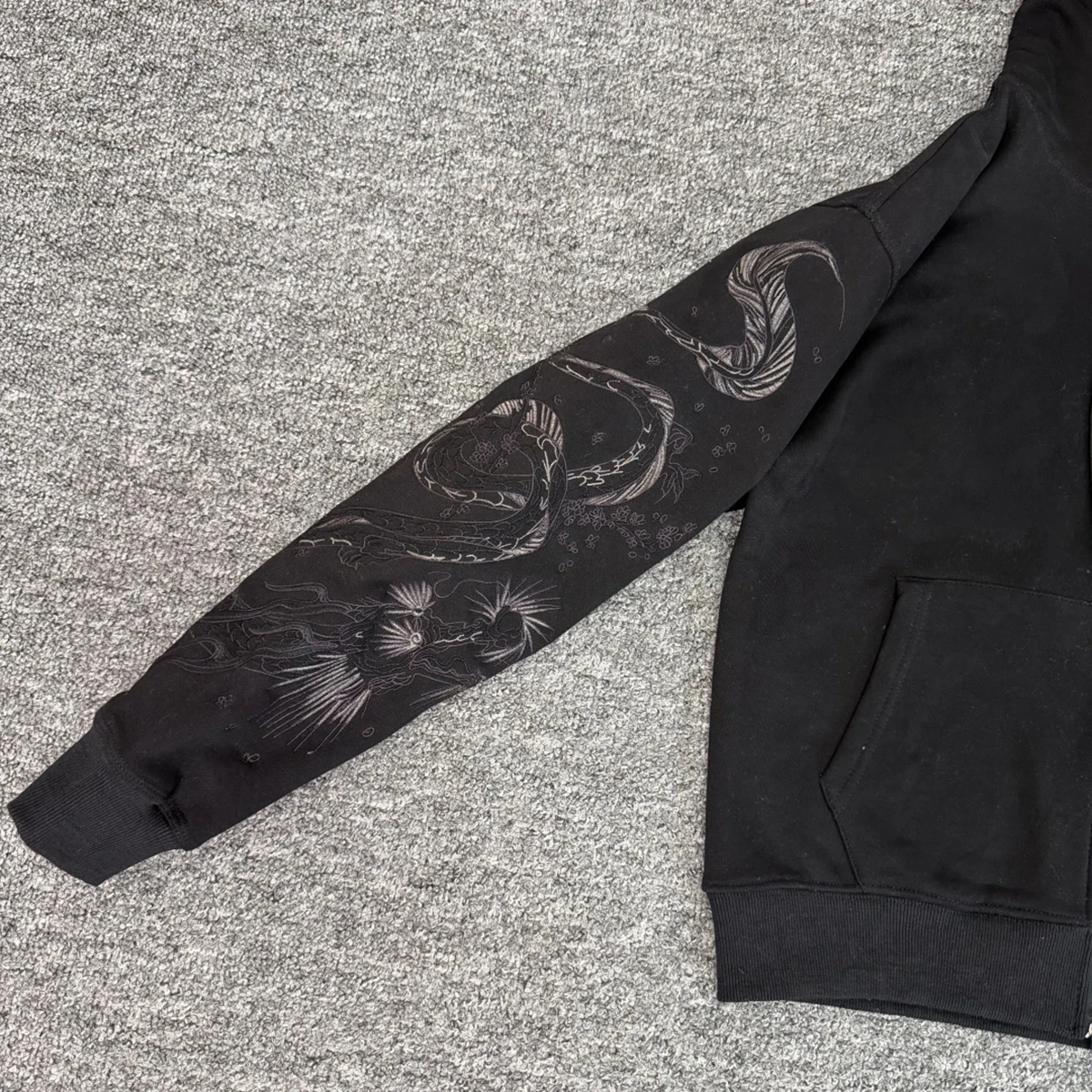 Tiger Embroidery Zipper Hooded Hoodies Jacket Mens Cardigan Streetwear Loose Baggy Sweatshirt Oversized