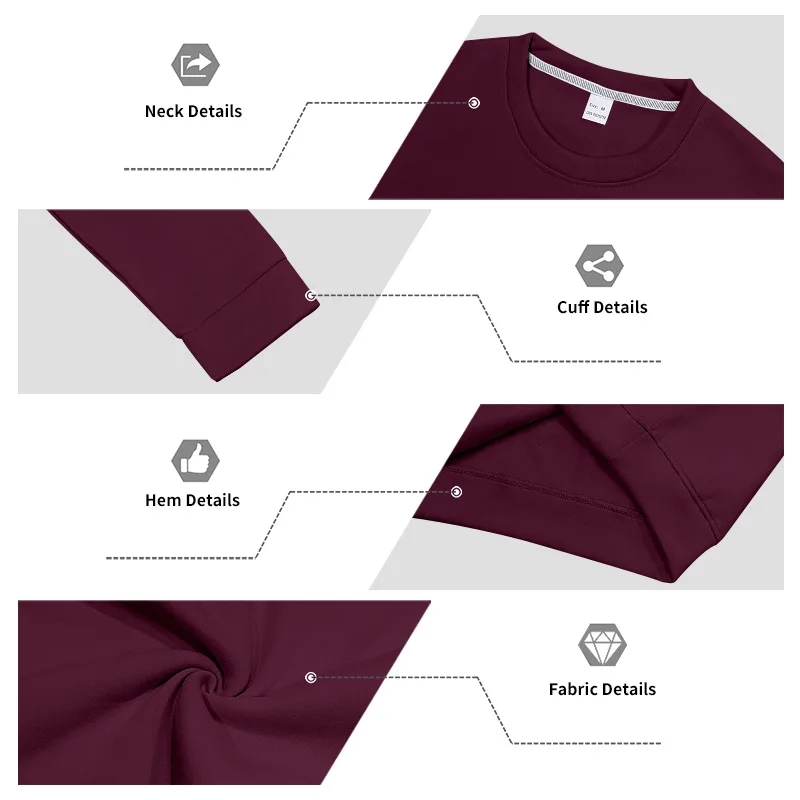 Men's Autumn And Winter Fleece Crew Neck Sweater Feather Print Long Sleeve Top Men's