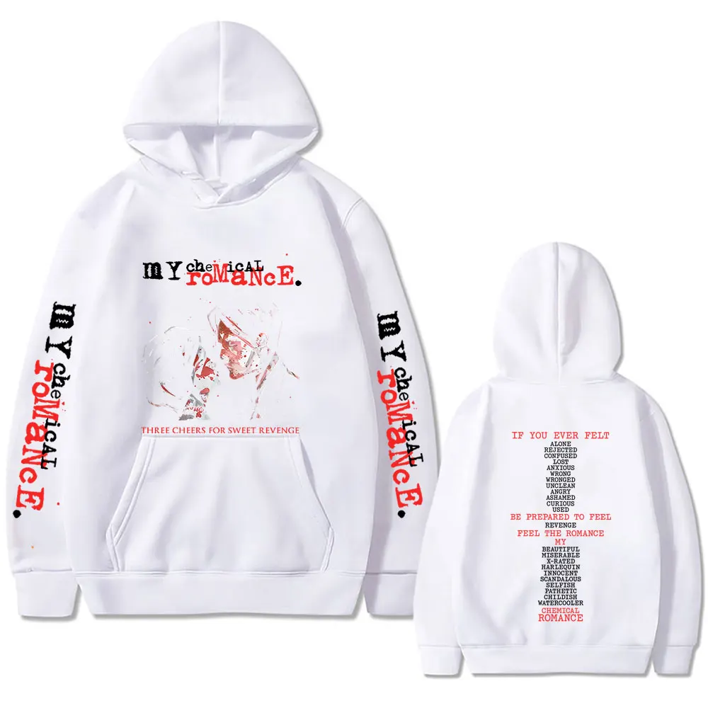 Famous My Chemical Romance Band Three Cheers for Sweet Revenge Hoodie Men Women Rock Punk Emo Retro Hoodies Man Fashion Pullover
