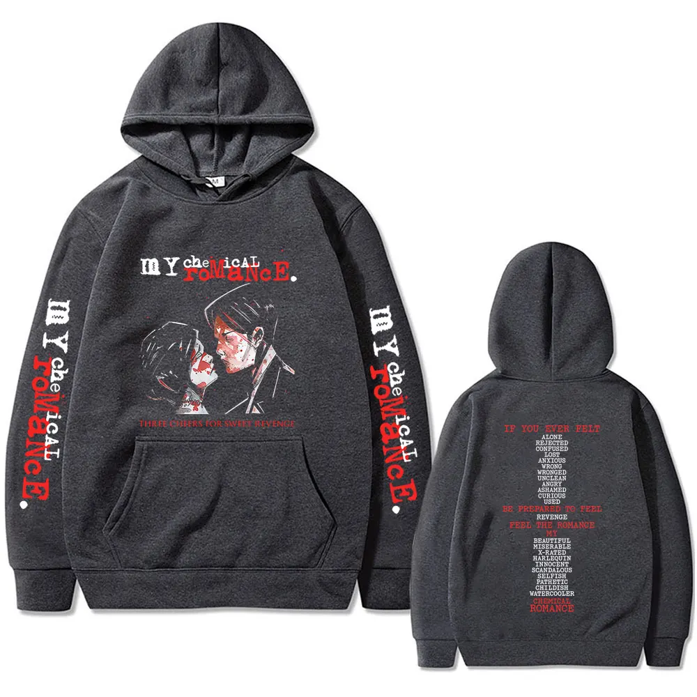 Famous My Chemical Romance Band Three Cheers for Sweet Revenge Hoodie Men Women Rock Punk Emo Retro Hoodies Man Fashion Pullover