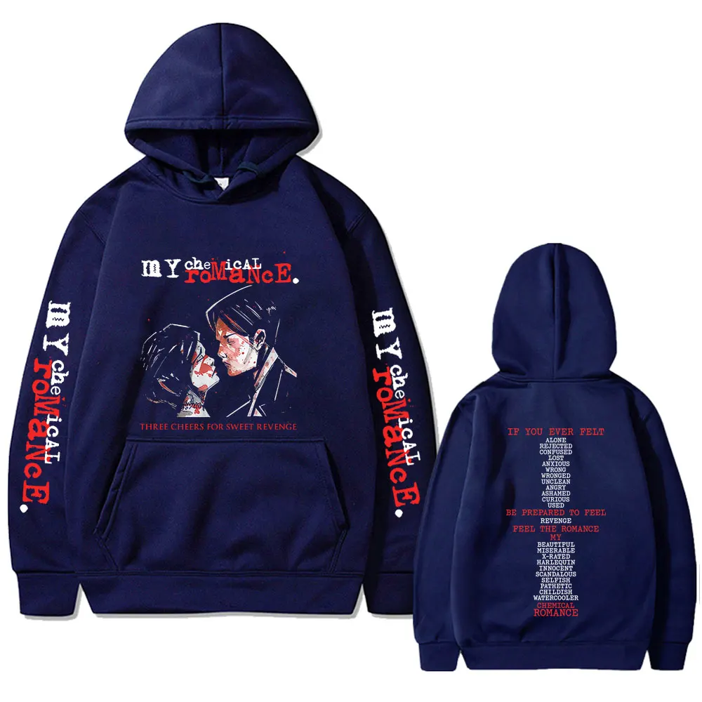 Famous My Chemical Romance Band Three Cheers for Sweet Revenge Hoodie Men Women Rock Punk Emo Retro Hoodies Man Fashion Pullover