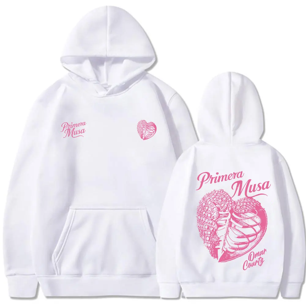 Omar Courtz Primera Musa Album Tour Merch Hoodies Men's Women Fashion Hip Hop Hooded Sweatshirts Fleece Oversized Pullovers Coat