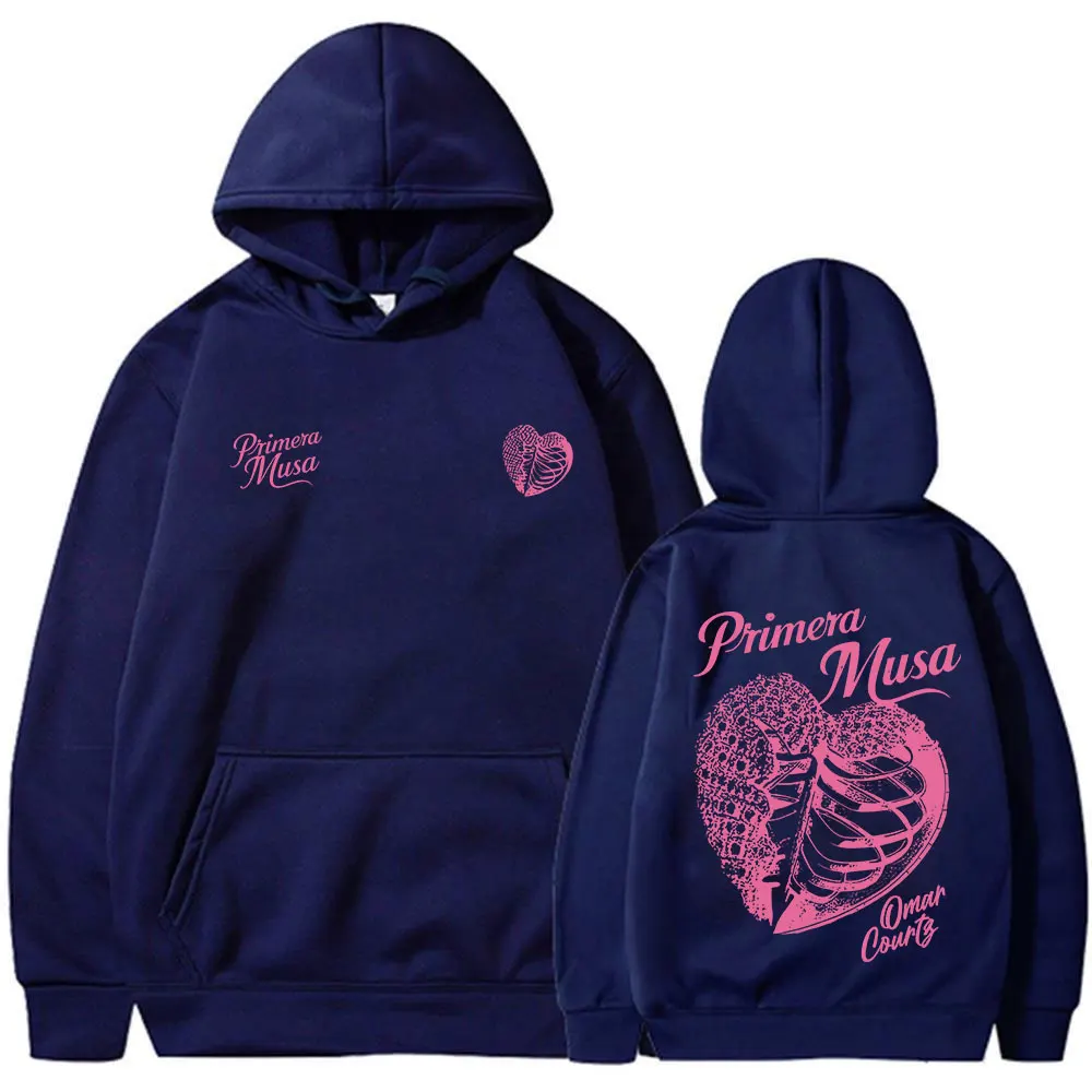 Omar Courtz Primera Musa Album Tour Merch Hoodies Men's Women Fashion Hip Hop Hooded Sweatshirts Fleece Oversized Pullovers Coat