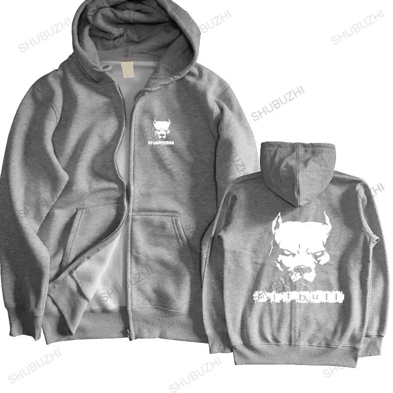 autumn winter hoodies New PITBULL American Pit Bull Spiked Dog Collar warm coat men brand hoody