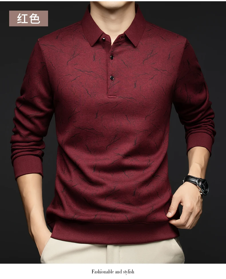 Top Grade Wool+Mulberry Silk Turndown Collar Casual New Brand Fashion Pullover Hoodies Street Velvet Sweatshirts Men's Clothing