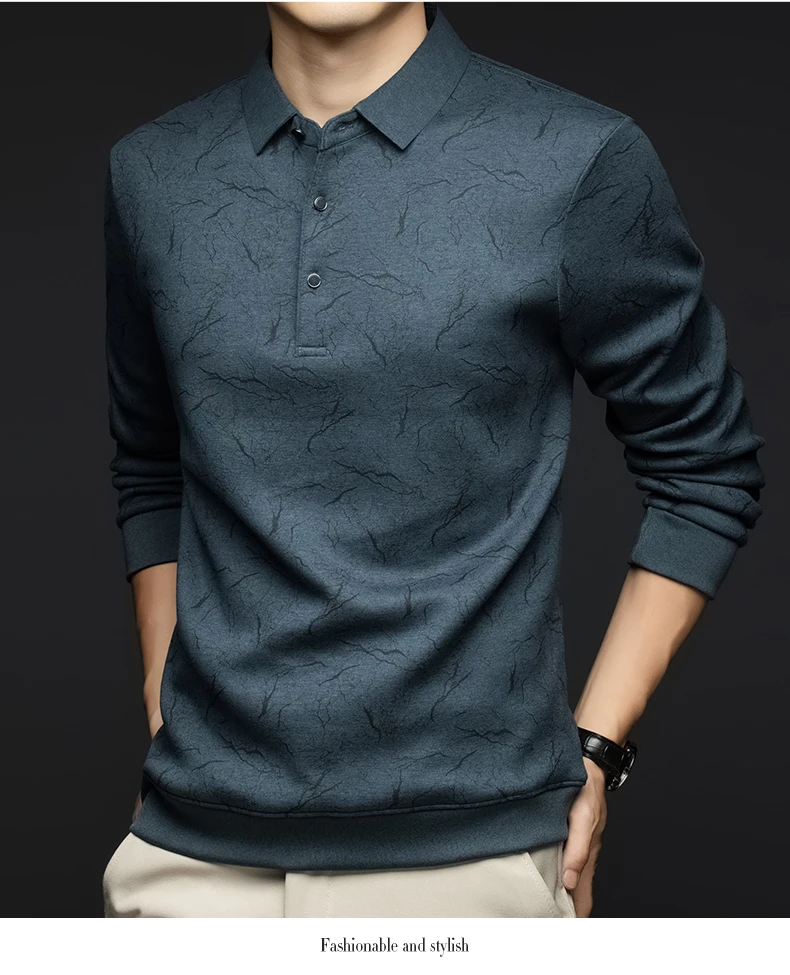 Top Grade Wool+Mulberry Silk Turndown Collar Casual New Brand Fashion Pullover Hoodies Street Velvet Sweatshirts Men's Clothing