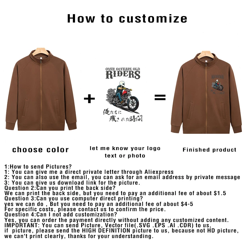 customized LOGO New Mens Jackets Hoodless Sweatshirts Men Stand-up collar Jacket Retro Coat Hoody Cardigan Zipper Coats GT2518