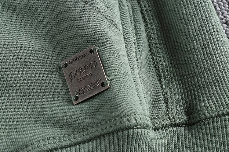 Autumn New American Retro Long Sleeve Hooded Cardigan Hoodies Men's Fashion Pure Cotton Washed Loose Casual Sports Sweatshirts