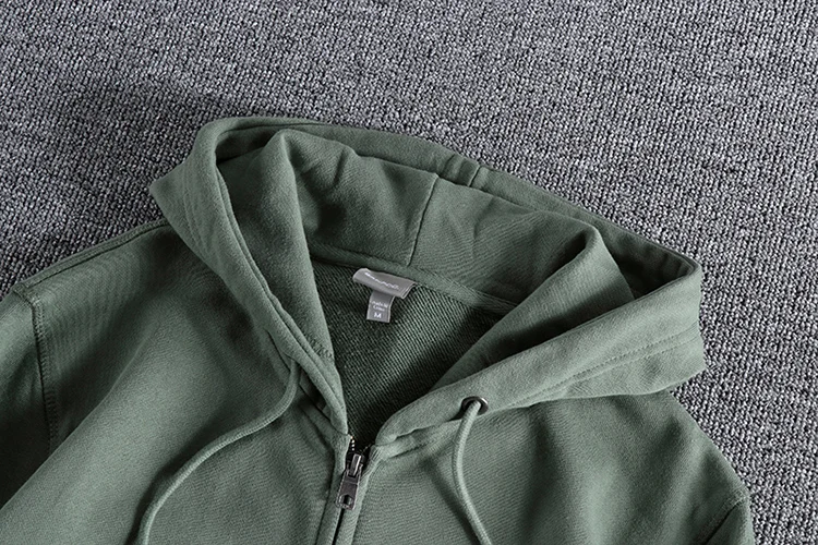 Autumn New American Retro Long Sleeve Hooded Cardigan Hoodies Men's Fashion Pure Cotton Washed Loose Casual Sports Sweatshirts