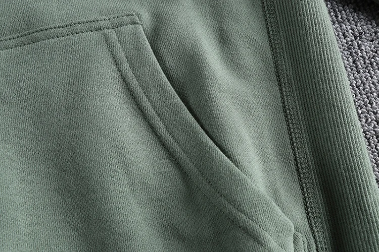 Autumn New American Retro Long Sleeve Hooded Cardigan Hoodies Men's Fashion Pure Cotton Washed Loose Casual Sports Sweatshirts