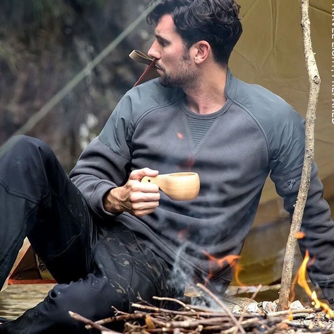 Autumn and Winter New Solid Color Outdoor Sports Plus Plush Thick Warm Hoodie For Men's Casual Loose Oversized High-Quality Top