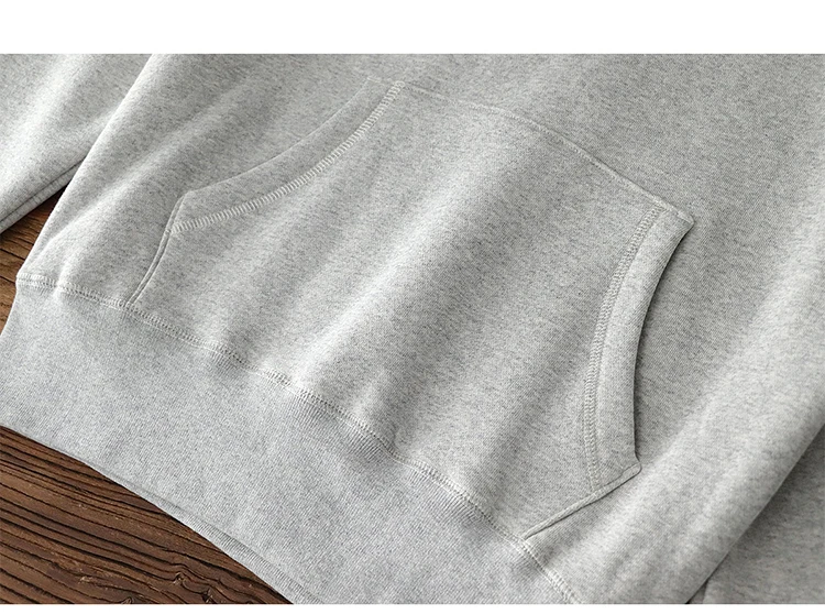 Curved Raglan Hooded Sweatshirt for Men and Women, American Casual Japanese Retro Thickened Fleece Sports Casual Hoodie Jacket