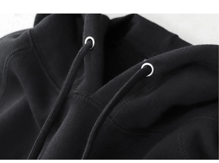Curved Raglan Hooded Sweatshirt for Men and Women, American Casual Japanese Retro Thickened Fleece Sports Casual Hoodie Jacket
