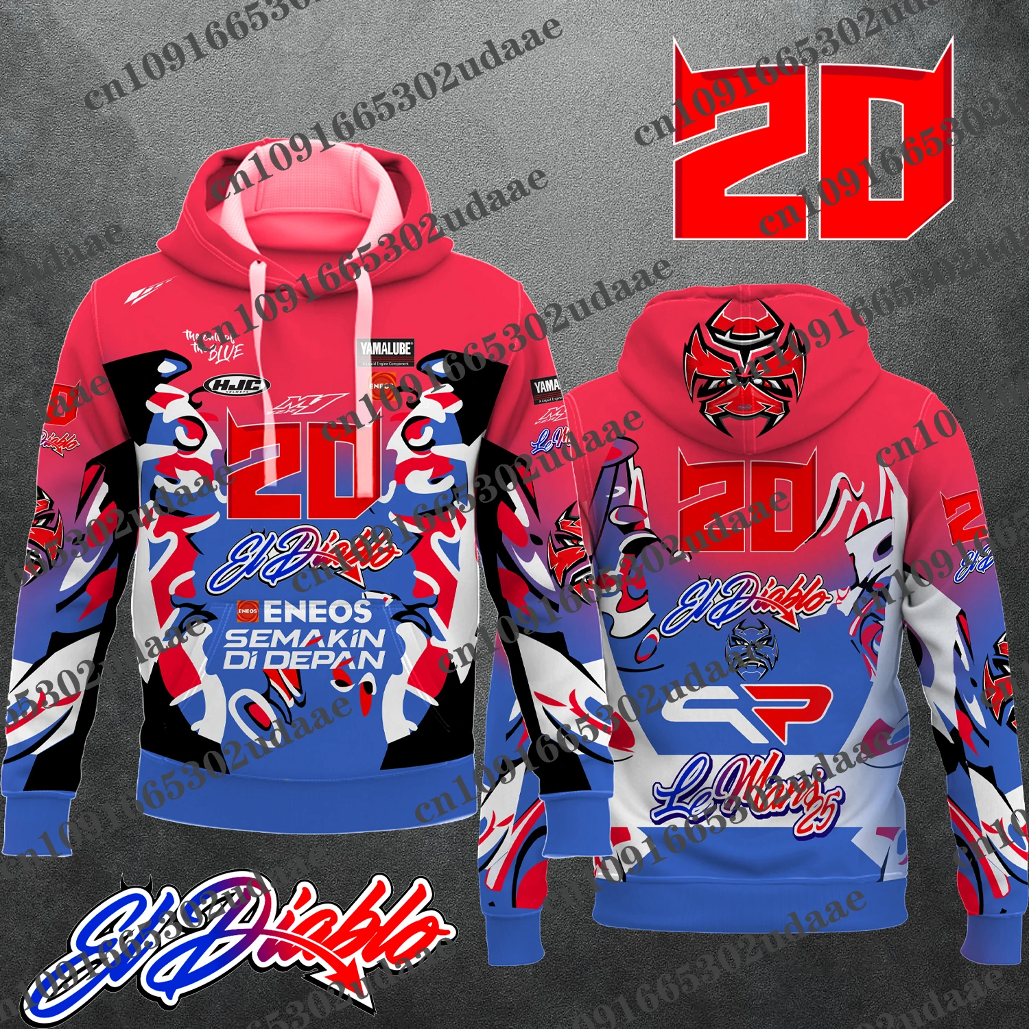 Fabio Quartararo 20 motorcycle rider 2025 new men's zipper hooded sports fashion women's sports children's jacket jacket jacket