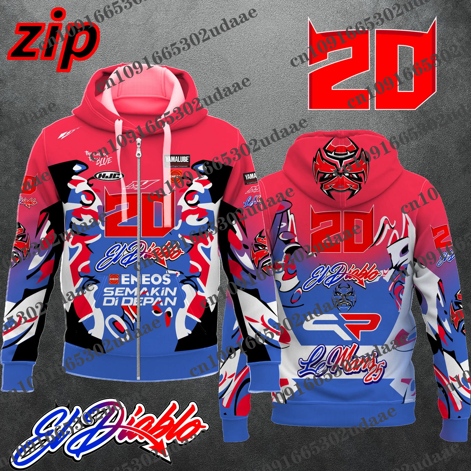 Fabio Quartararo 20 motorcycle rider 2025 new men's zipper hooded sports fashion women's sports children's jacket jacket jacket