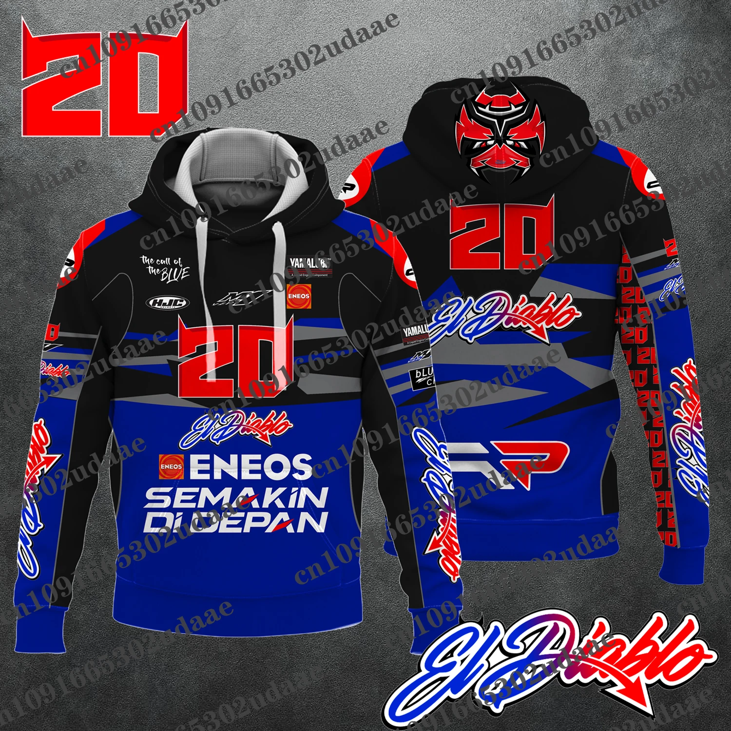 Fabio Quartararo 20 motorcycle rider 2025 new men's zipper hooded sports fashion women's sports children's jacket jacket jacket
