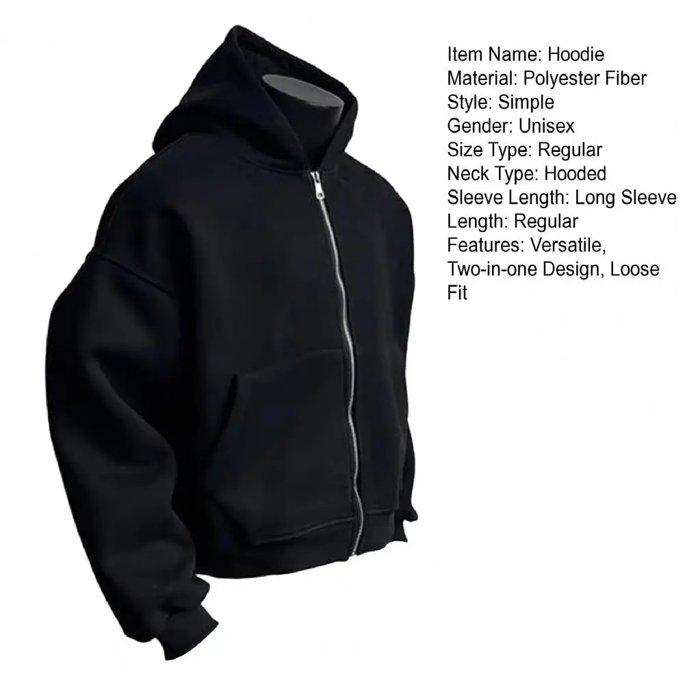 Travel Sweatshirt with Backpack Unisex Travel Hoodie with Built-in Backpack Lightweight Zip-up Sweatshirt for Men Women Campus