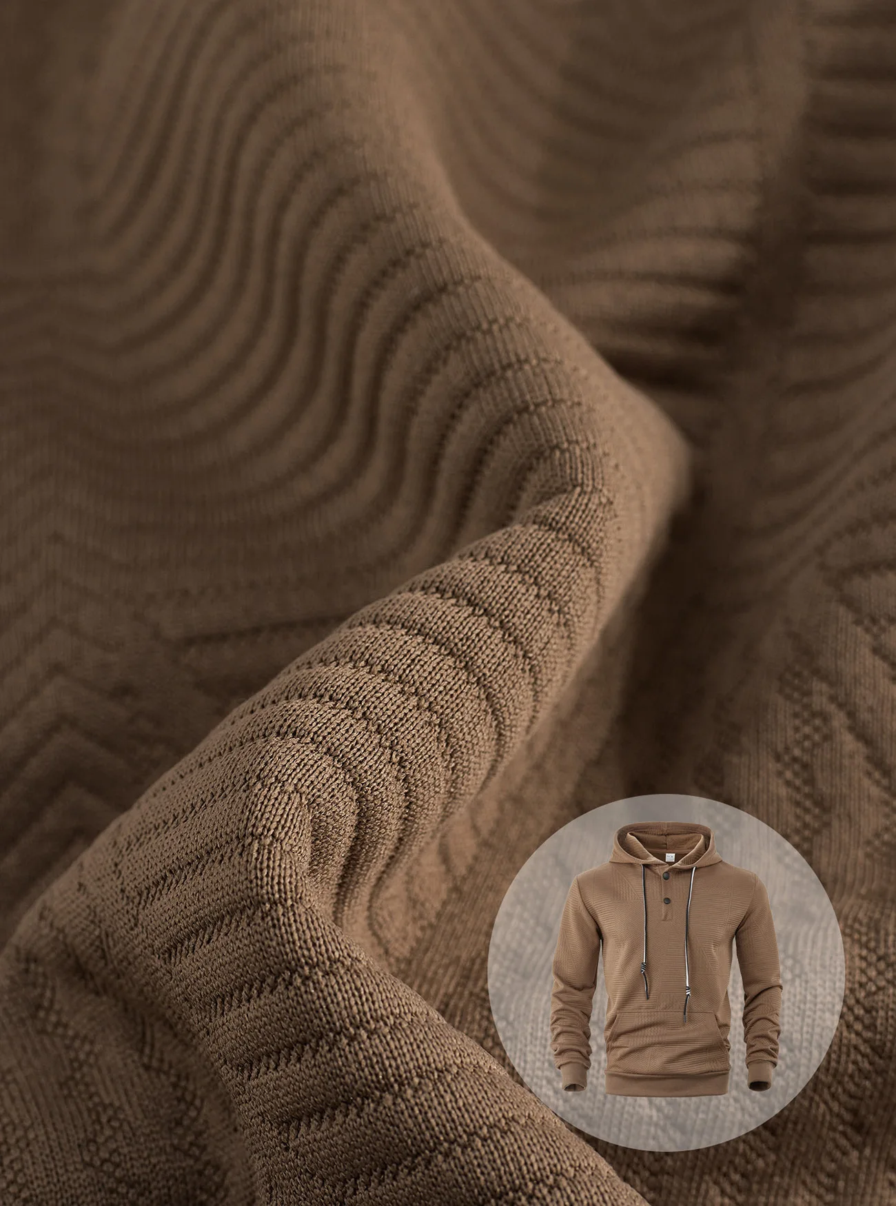 New Spring And Autumn American Loose Casual Hoodie Long Sleeve Jacquard Sweater Men's