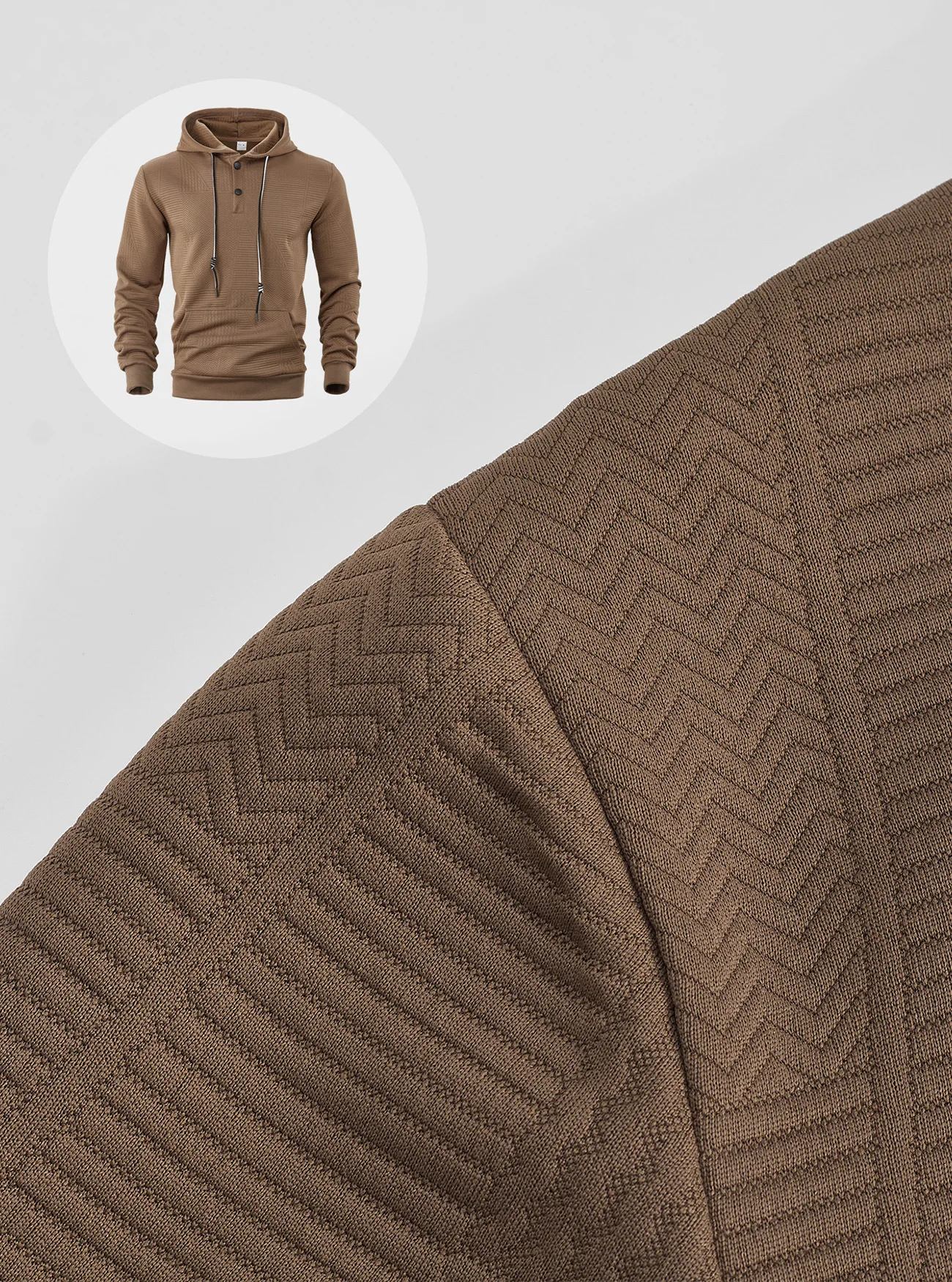 New Spring And Autumn American Loose Casual Hoodie Long Sleeve Jacquard Sweater Men's