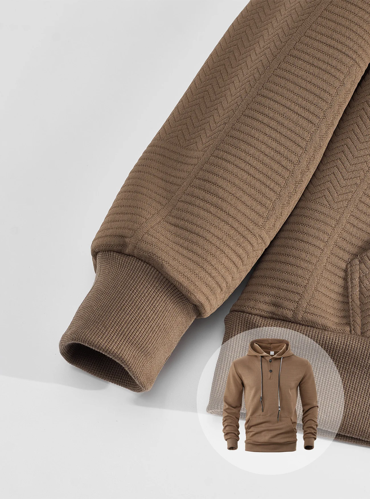 New Spring And Autumn American Loose Casual Hoodie Long Sleeve Jacquard Sweater Men's