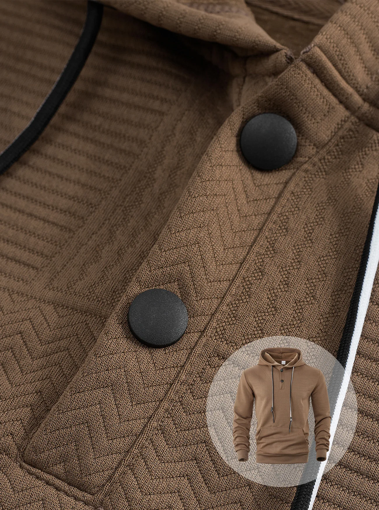 New Spring And Autumn American Loose Casual Hoodie Long Sleeve Jacquard Sweater Men's