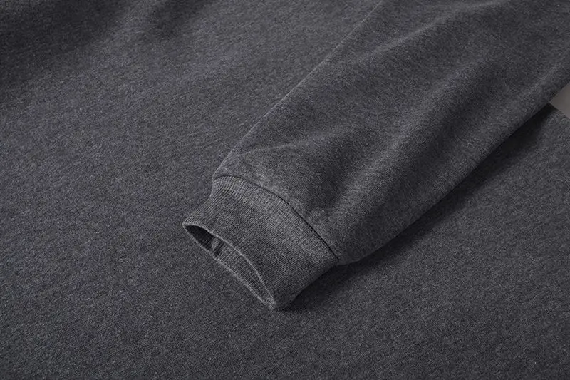 Men's Fashion Hooded Drawstring Sweatshirt Casual Autumn Fleece Pullover Solid Color with Big Pocket Streetwear