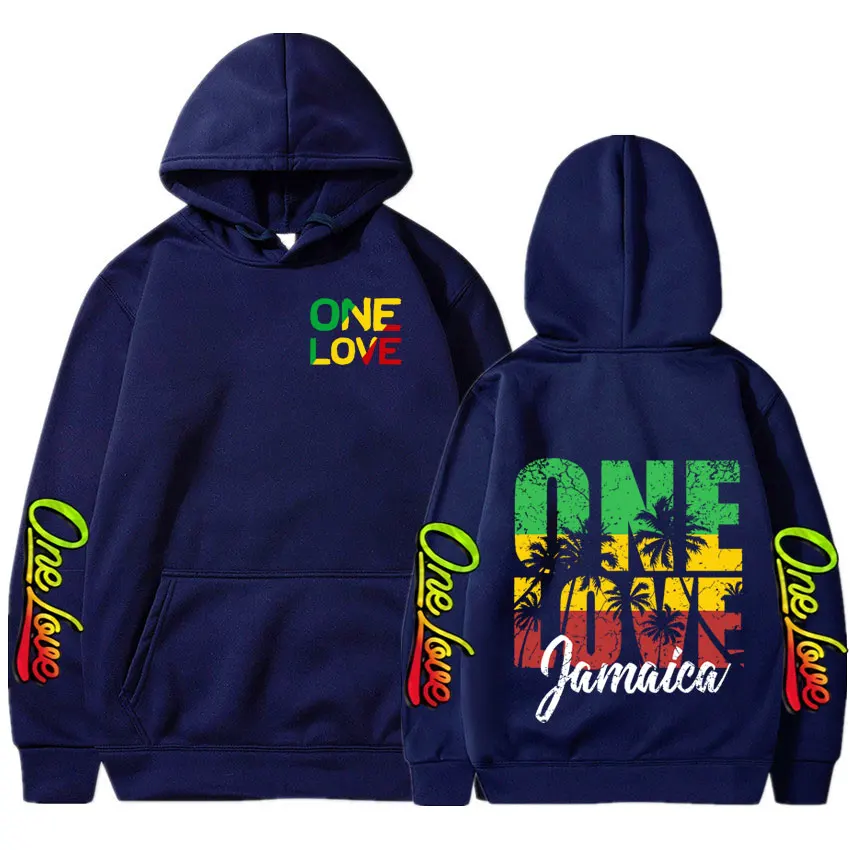 Bob Marley Hoodies Legend Reggae Music One Love Loose Hooded Sweatshirts Men Women Clothing Fashion Long Sleeve Oversized Hoodie