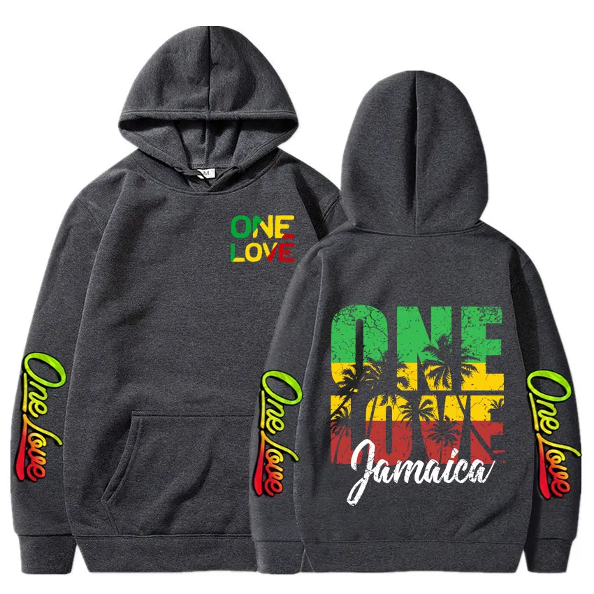 Bob Marley Hoodies Legend Reggae Music One Love Loose Hooded Sweatshirts Men Women Clothing Fashion Long Sleeve Oversized Hoodie