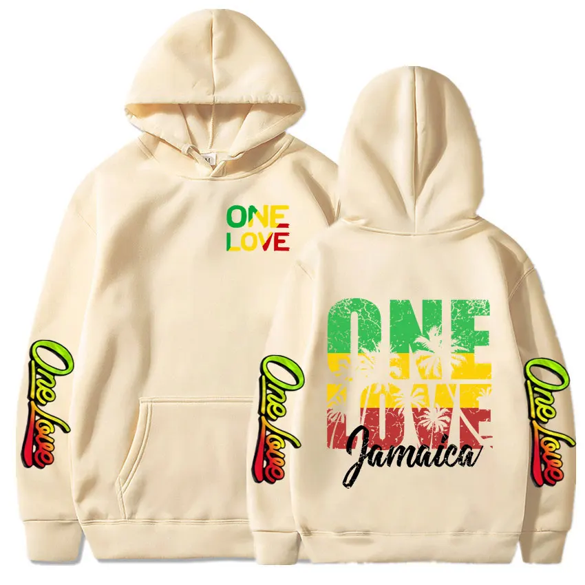 Bob Marley Hoodies Legend Reggae Music One Love Loose Hooded Sweatshirts Men Women Clothing Fashion Long Sleeve Oversized Hoodie