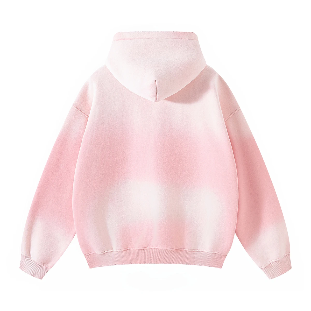 Autumn and Winter Acid Wash Spray Dyeing Baggy Hoodies Distressed Hip Hop Gradient Pullover Unisex Oversize Hooded Sweatshirts