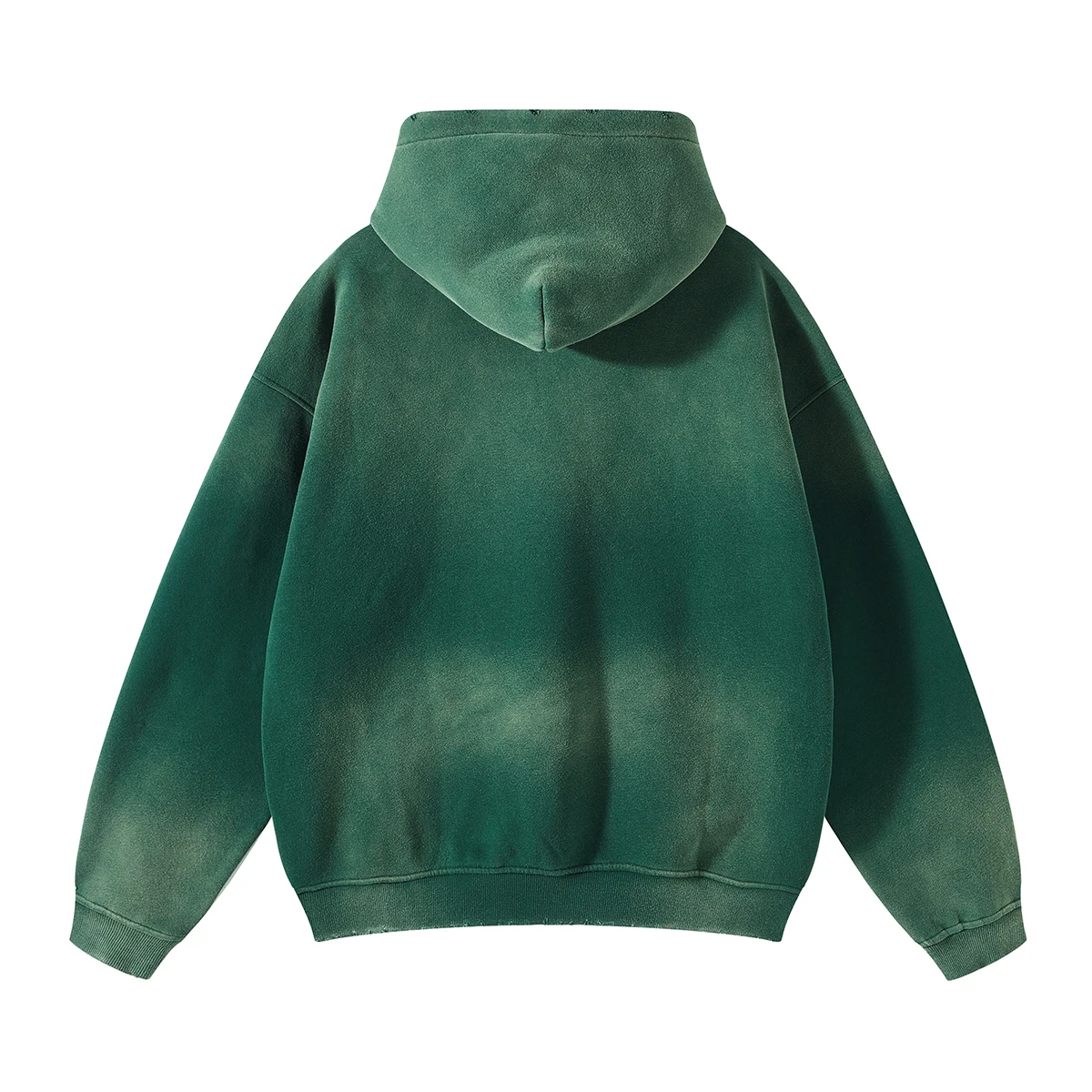 Autumn and Winter Acid Wash Spray Dyeing Baggy Hoodies Distressed Hip Hop Gradient Pullover Unisex Oversize Hooded Sweatshirts