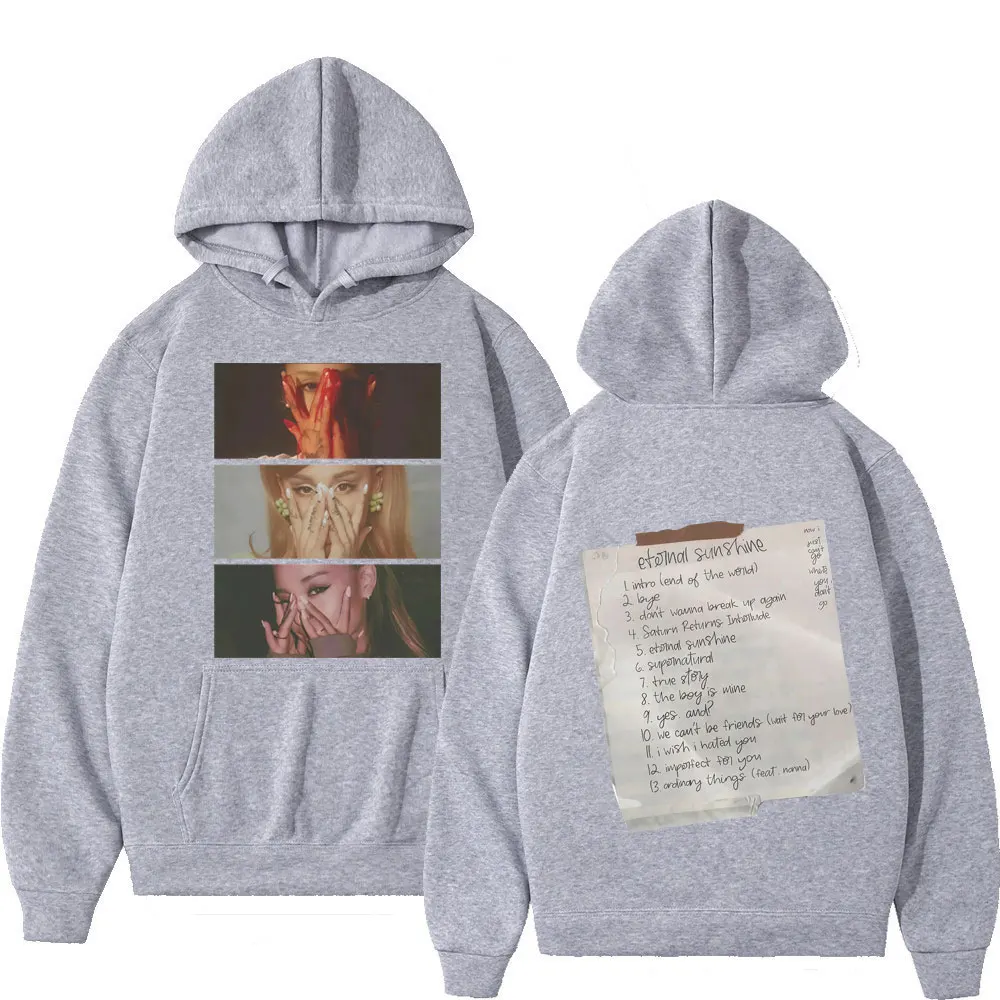 Ariana Grande Eternal Sunshine Inspired Album Print Hoodie Men Women Fashion Pullover Long-sleeved Casual Aesthetic Sportswear