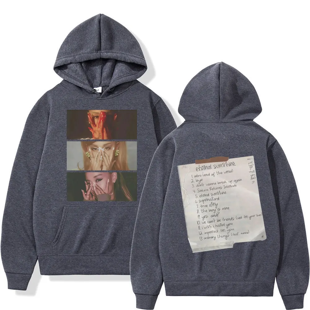 Ariana Grande Eternal Sunshine Inspired Album Print Hoodie Men Women Fashion Pullover Long-sleeved Casual Aesthetic Sportswear