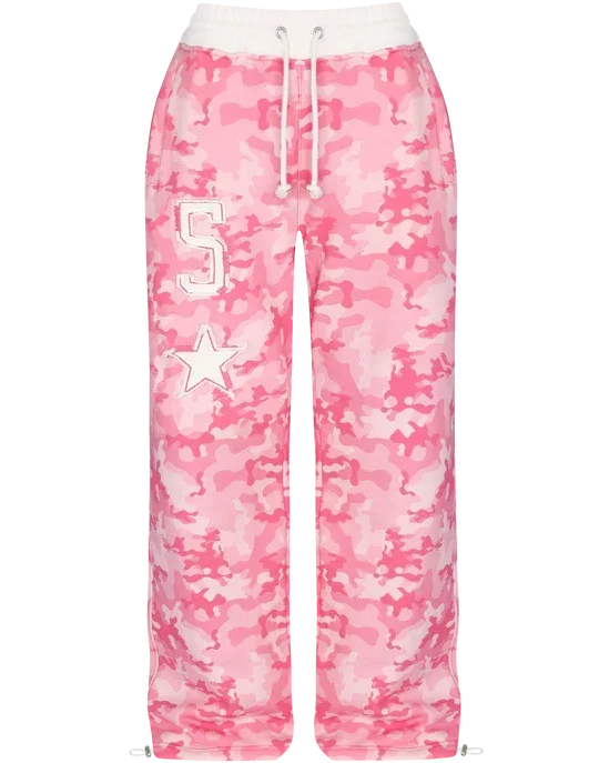 Y2K Retro pink two-piece sportswear hip hop sexy camouflage short hoodie women street clothing new casual sports pants