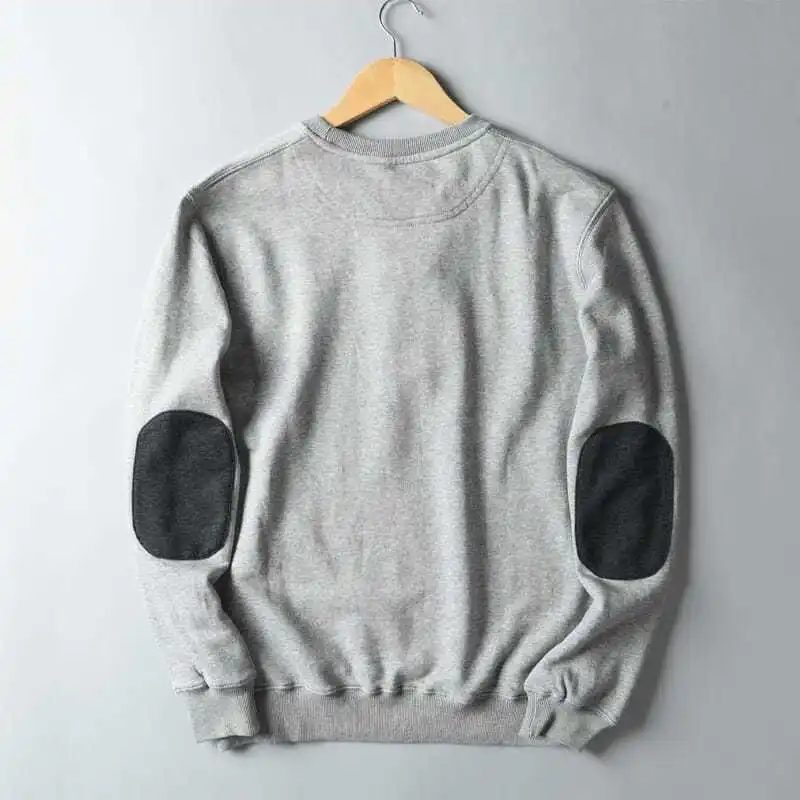 2021 Autumn Winter New Men Fashion Simple Solid Hoodies Foreign Trade Original Single Men's Round Neck Long Sleeve Sweatshirts