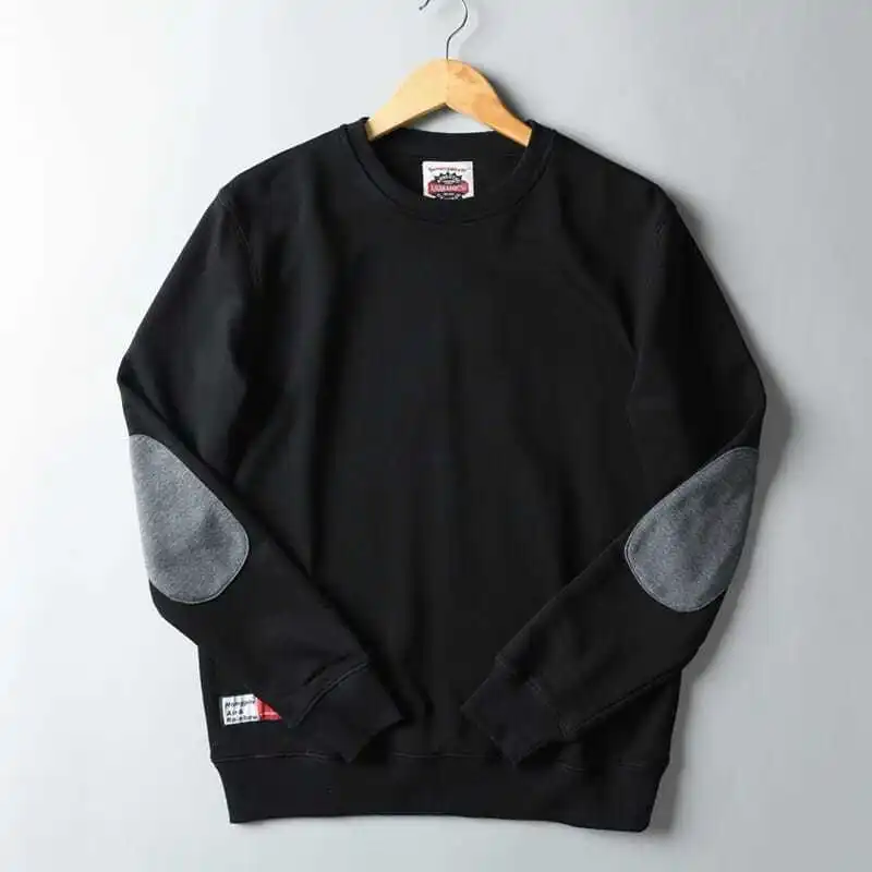 2021 Autumn Winter New Men Fashion Simple Solid Hoodies Foreign Trade Original Single Men's Round Neck Long Sleeve Sweatshirts