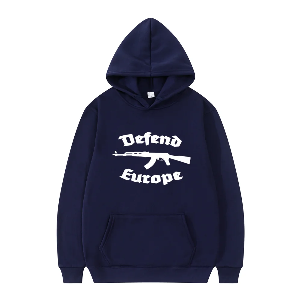 Defend Europe Hoodie Funny Sweatshirt Men Hoodies Pullover Hip Hop Streetwear DY-185