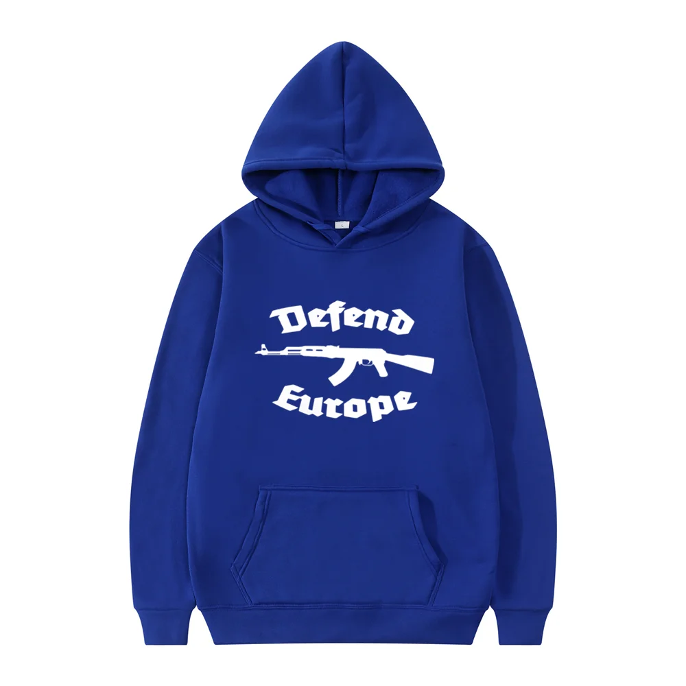 Defend Europe Hoodie Funny Sweatshirt Men Hoodies Pullover Hip Hop Streetwear DY-185