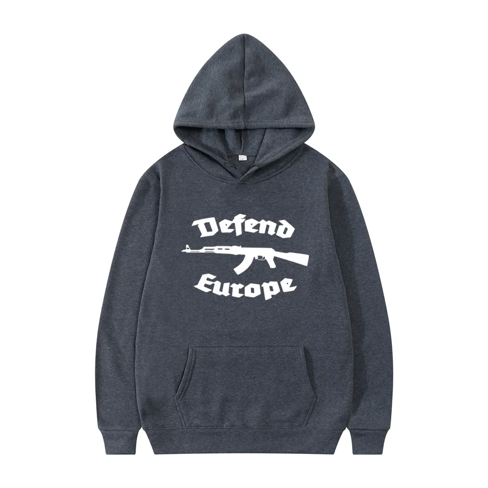 Defend Europe Hoodie Funny Sweatshirt Men Hoodies Pullover Hip Hop Streetwear DY-185