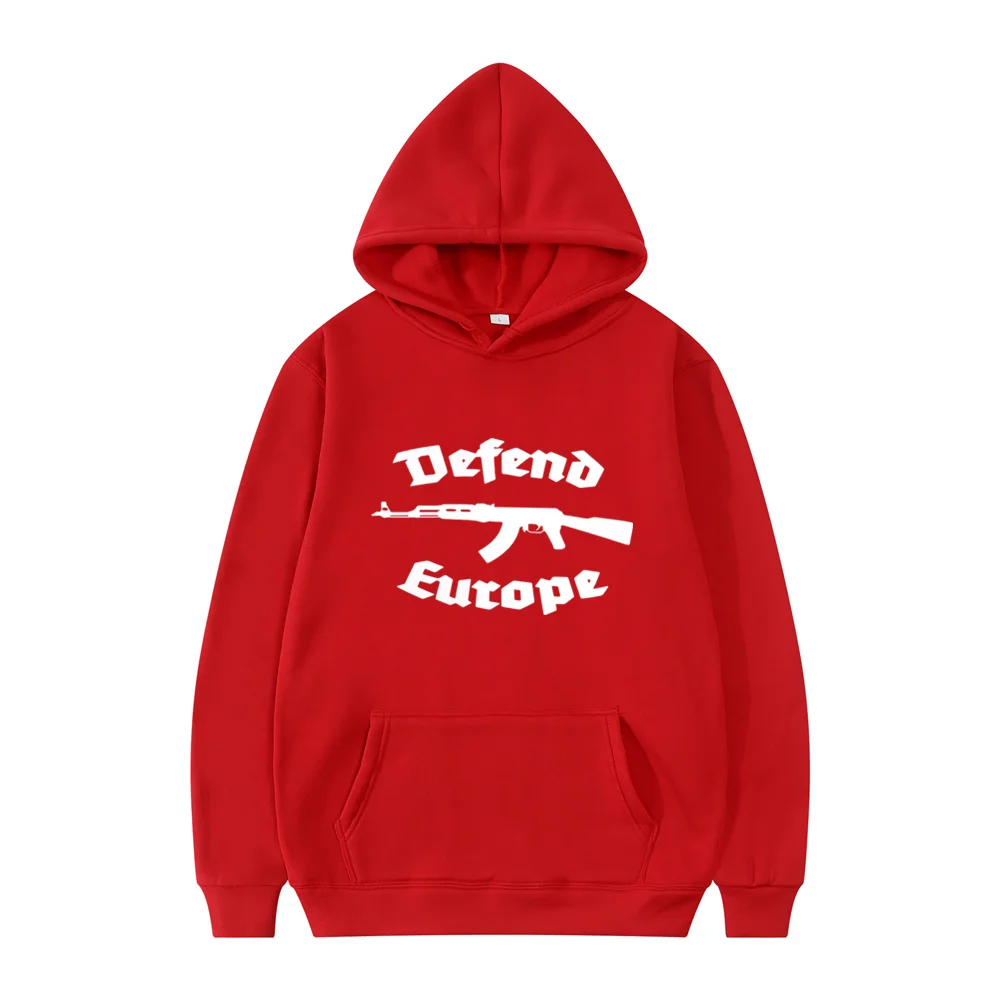 Defend Europe Hoodie Funny Sweatshirt Men Hoodies Pullover Hip Hop Streetwear DY-185