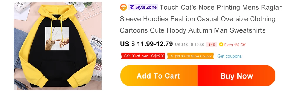 Cartoon Cat Printing Clothing Men Fashion Oversized Hoodie Anime Casual Swetshirt Loose Personality Hoodies Hip Hop Pullovers
