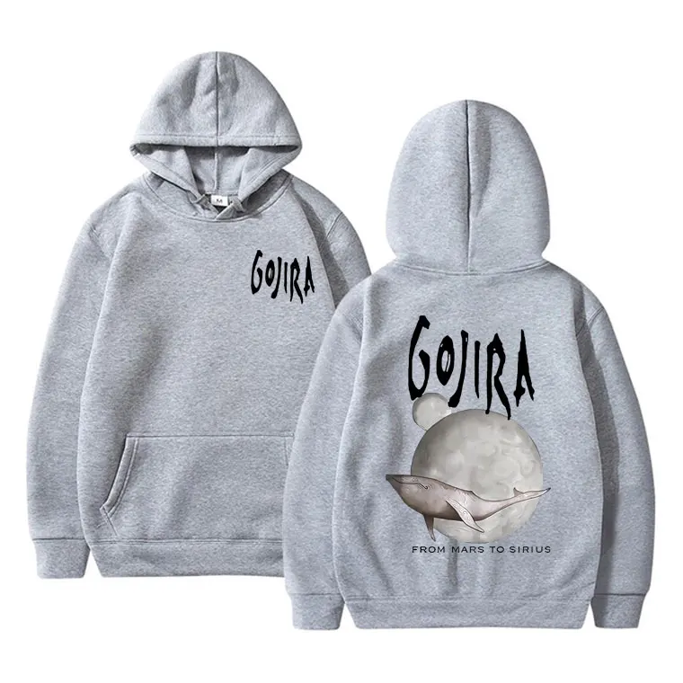 France Metal Band Gojira From Mars To Sirius Flying Whales Music Album Graphic Hoodie Male Fashion Vintage Pullover Tracksuit